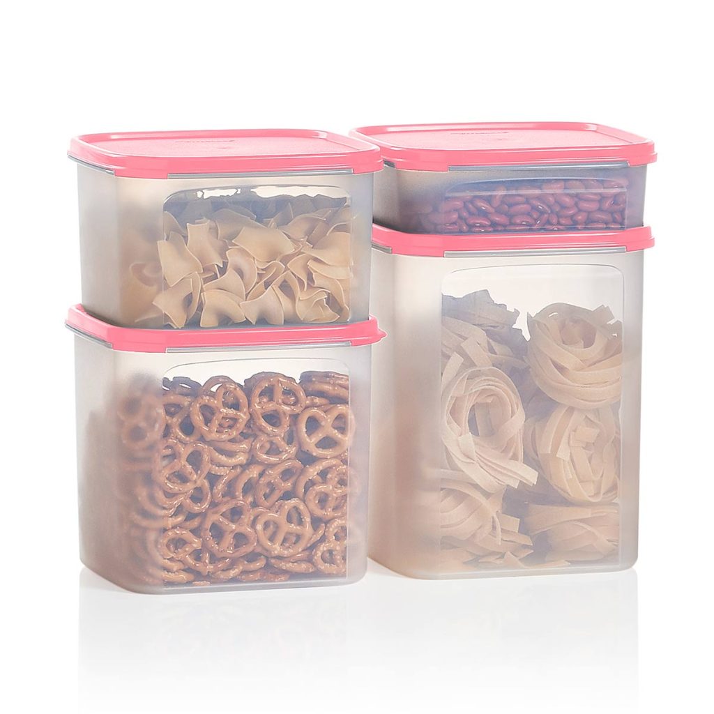 Tupperware? Modular Mates? 4-Piece Set | Square | Food Storage Containers