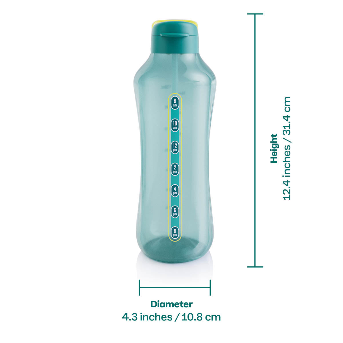Tupperware? AquaVibe? Water Bottle | 67 oz. / 2 L (Green) - Image 2