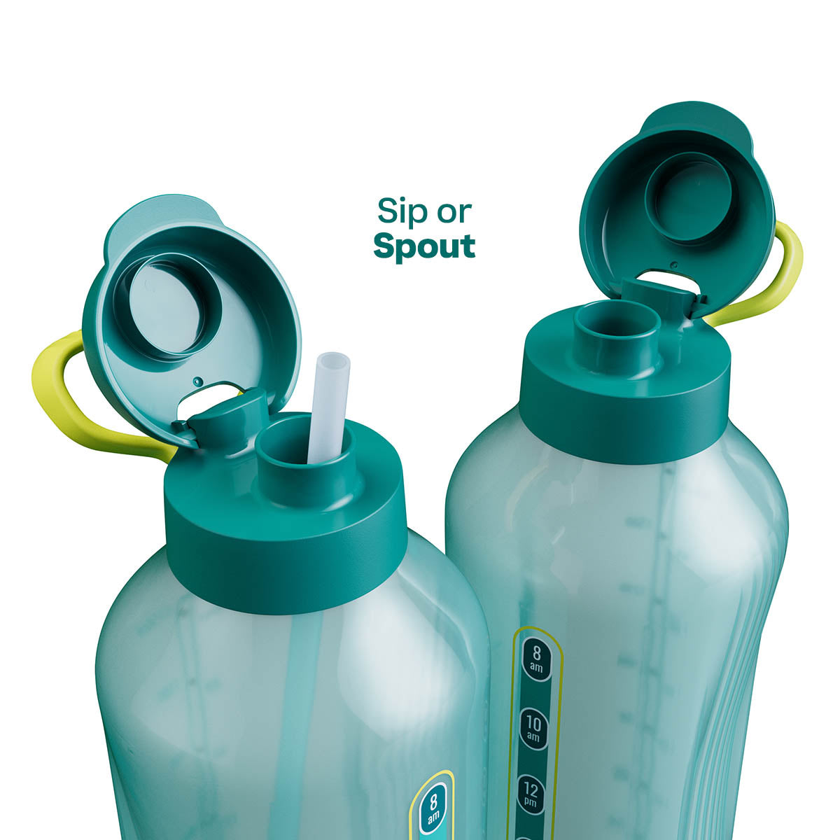 Tupperware? AquaVibe? Water Bottle | 67 oz. / 2 L (Green) - Image 7